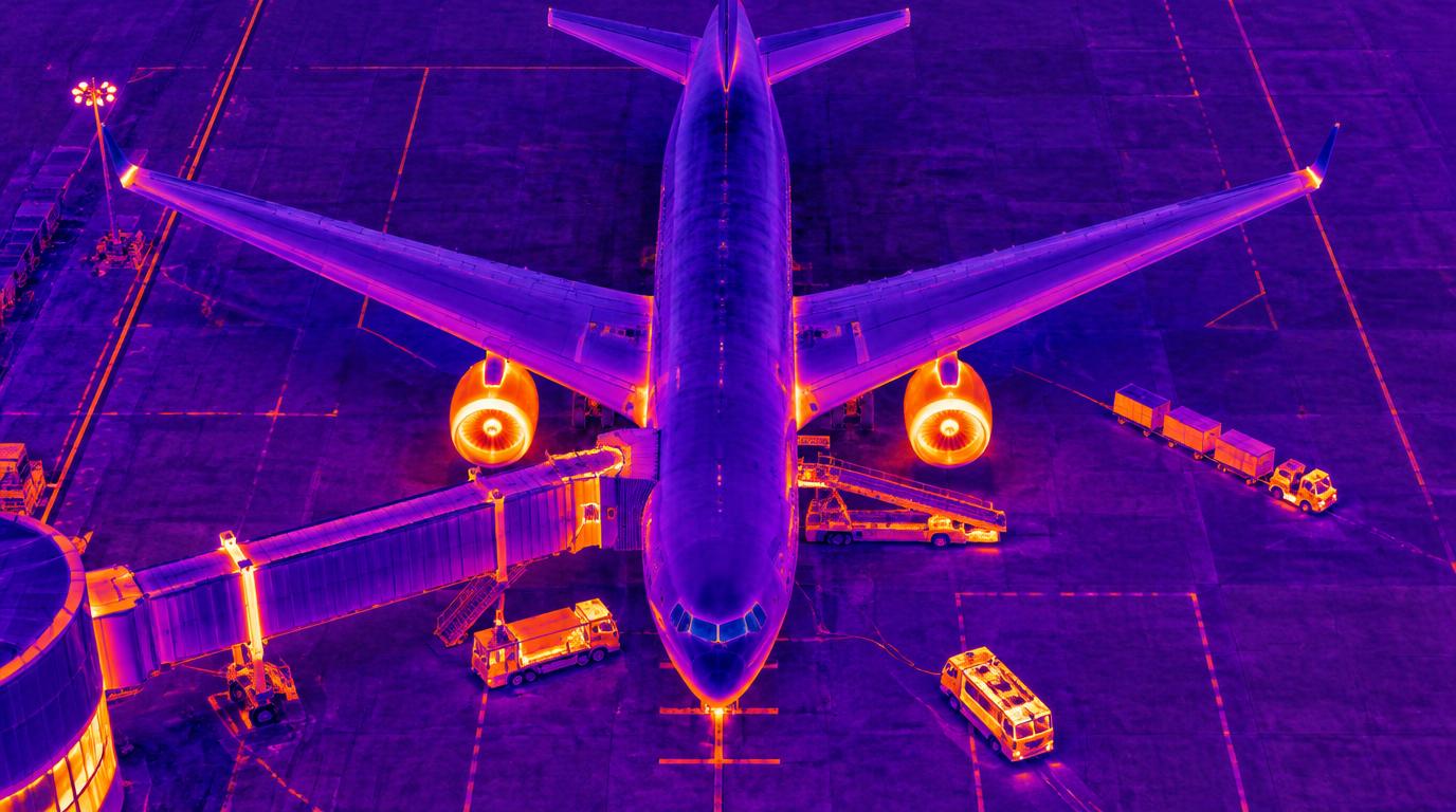 Recorded thermal video of D-AIXK